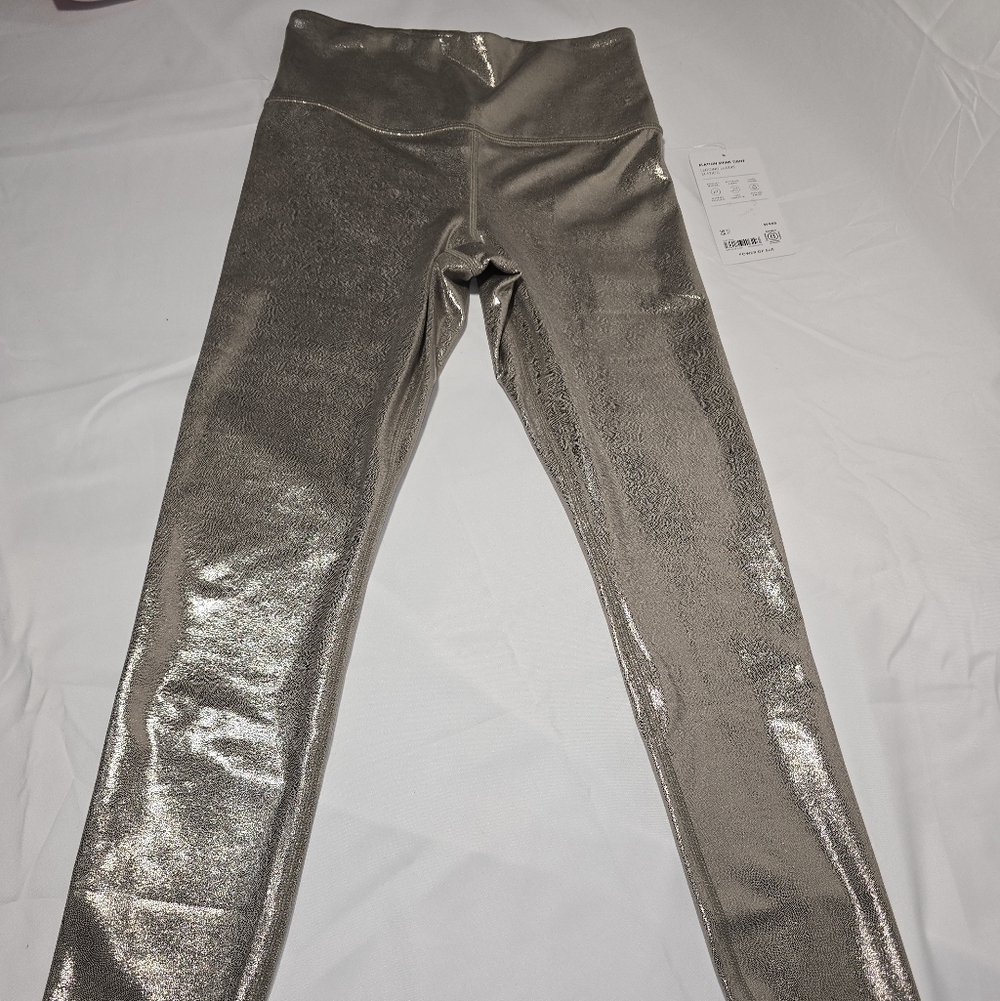 Athleta Elation Shine Tight Gold Leggings Brand New W Tags NWT XS